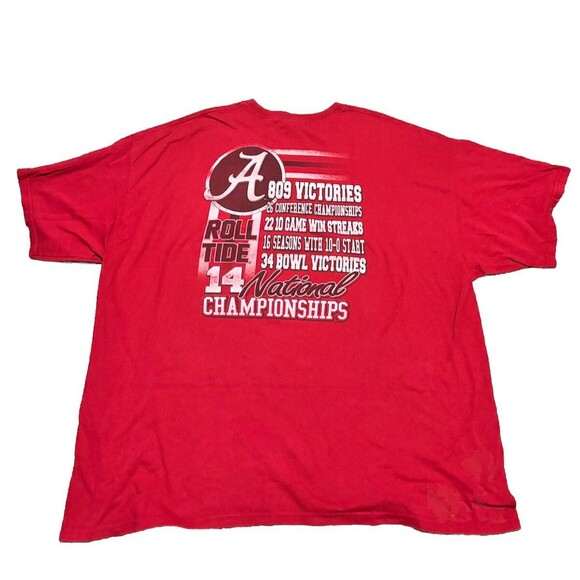 Alabama Crimson Tide Shirt 3XL Red 2011 National Champions Football Men’s - Picture 6 of 6